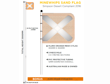 Sand Flags & Safety Whips — Beach & Dune Driving Safety