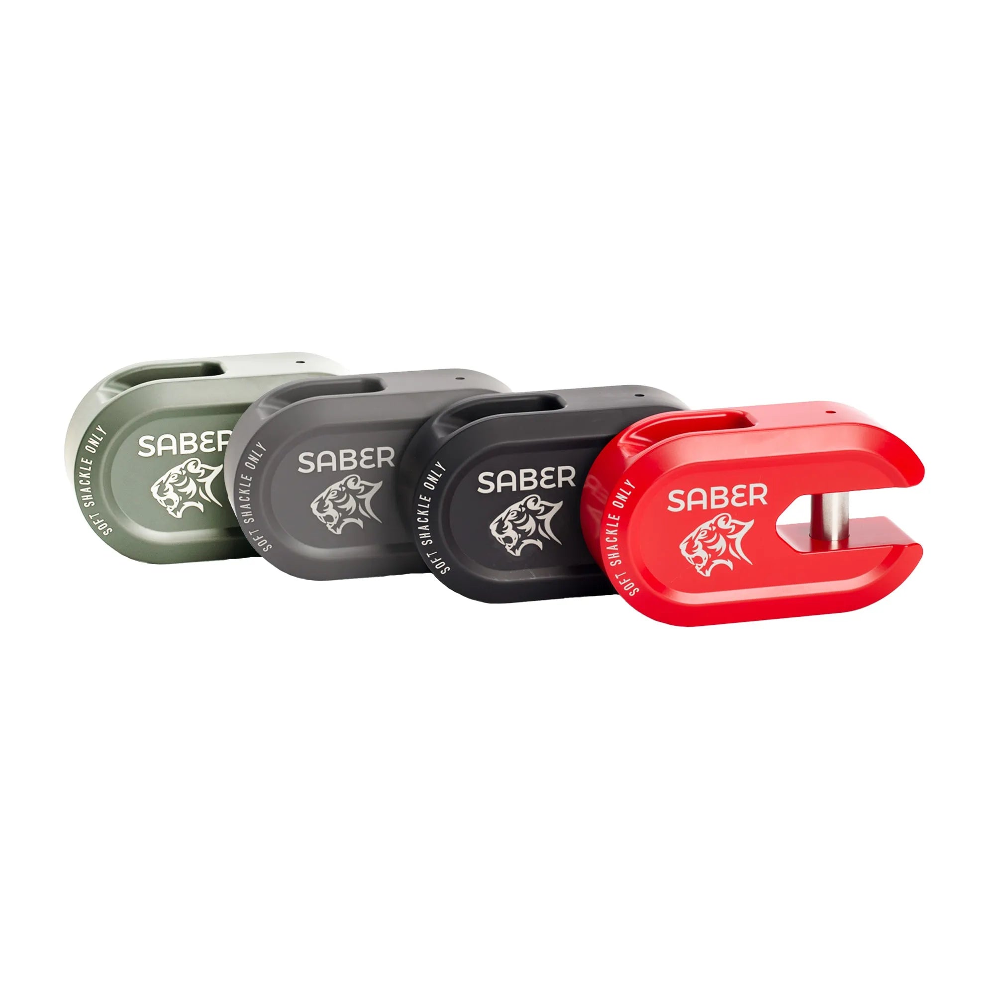 Saber Offroad Alloy Winch Shackle Short – Cerakote Grey | Saber Offroad