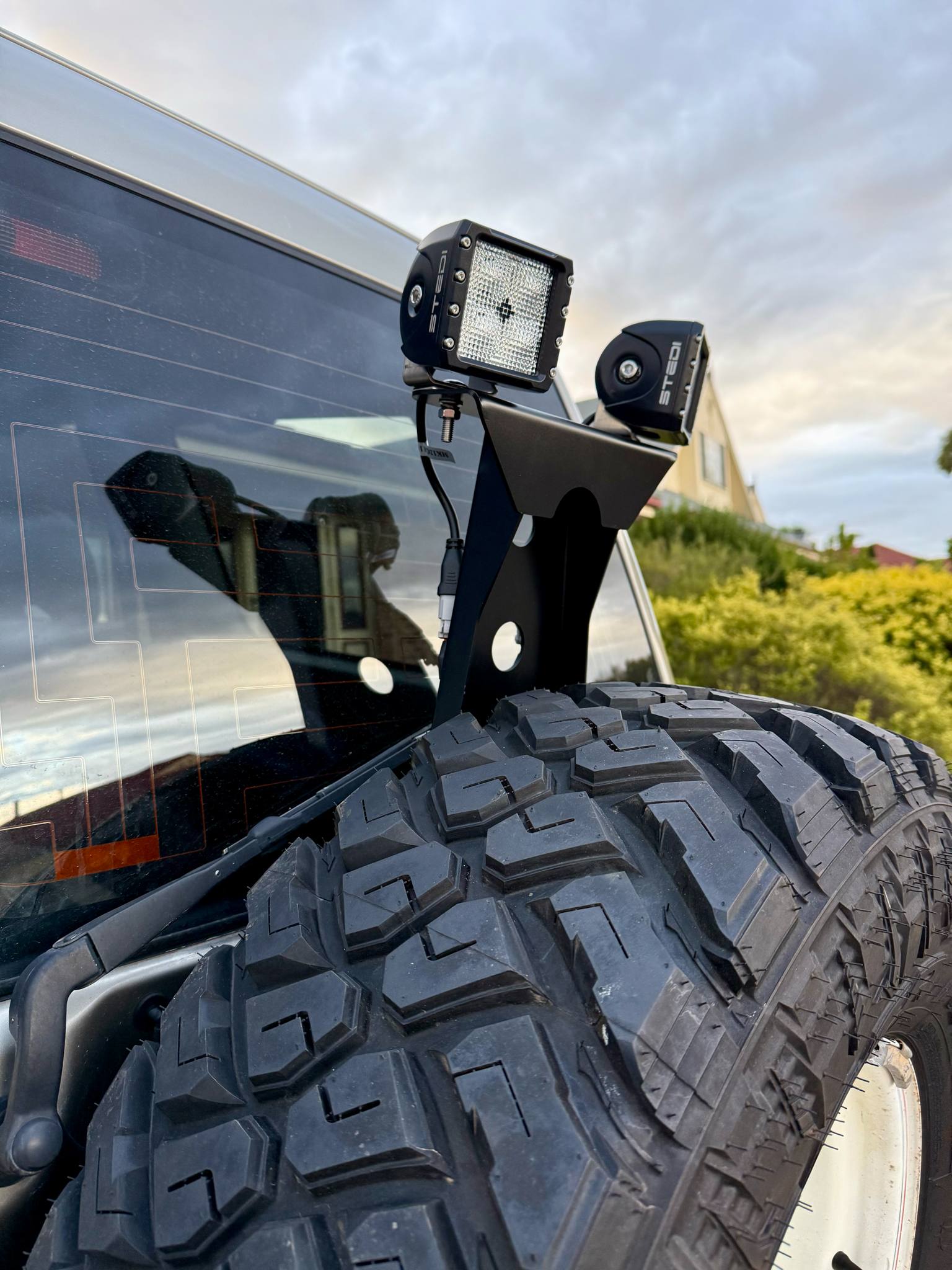 Racebred 4wd Rear Light Bar / Work Light Pole for Nissan Patrol GQ / GU | Racebred 4wd