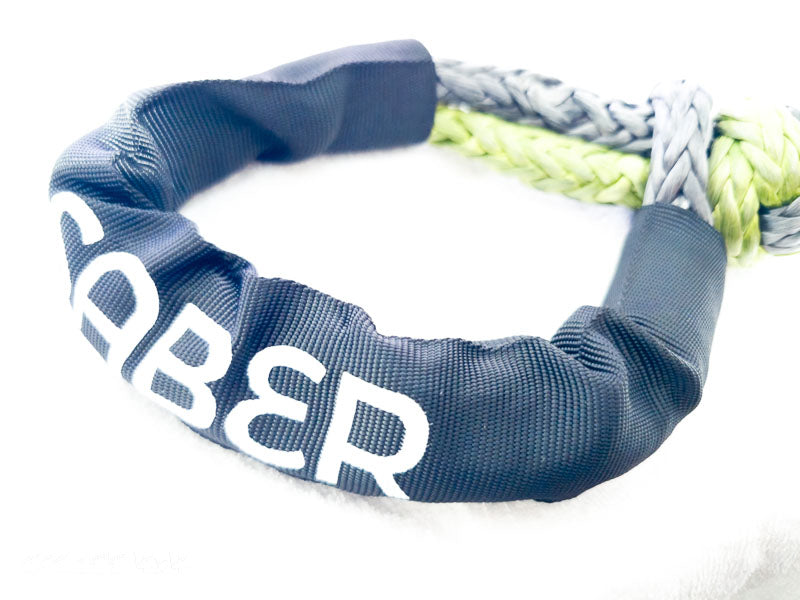 Saber Offroad 18,000kg Soft Shackle with Protective Sheath - Green | Saber Offroad