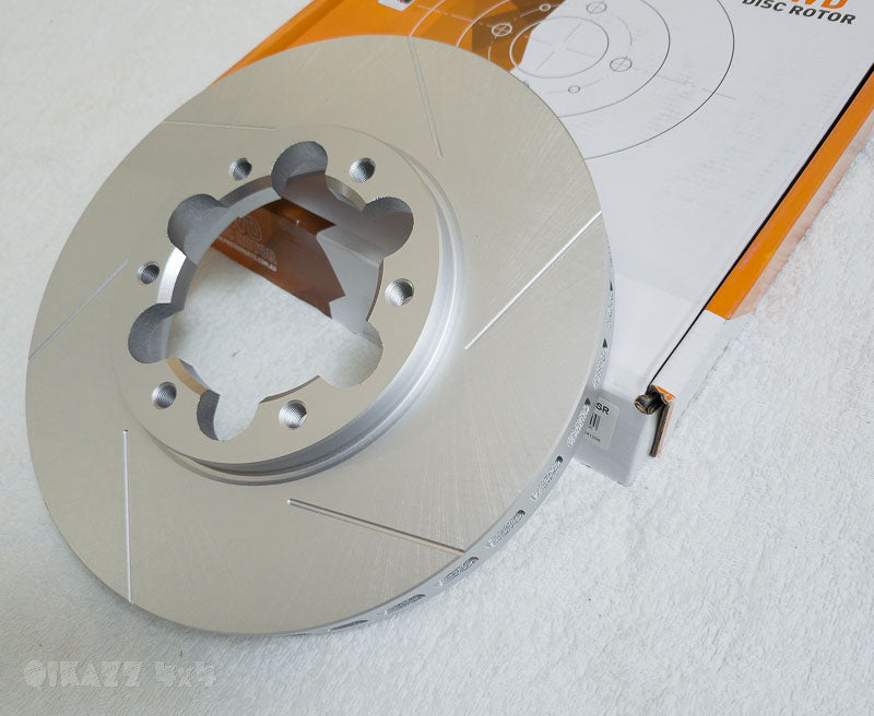 Protex 4wd Front Slotted Disc Rotor Right Hand Side for Nissan Patrol GU Y61 | Protex