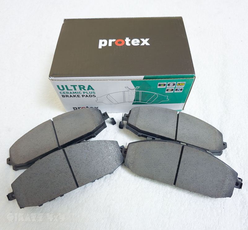 Protex 4wd Ultra Ceramic Plus Front Brake Pads Set for Nissan Patrol GU Y61 | Protex