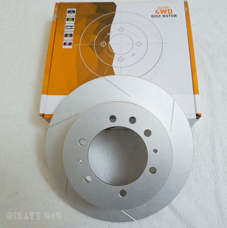 Protex 4wd Rear Slotted Disc Rotor Right Hand Side for Nissan Patrol GU Y61 | Protex