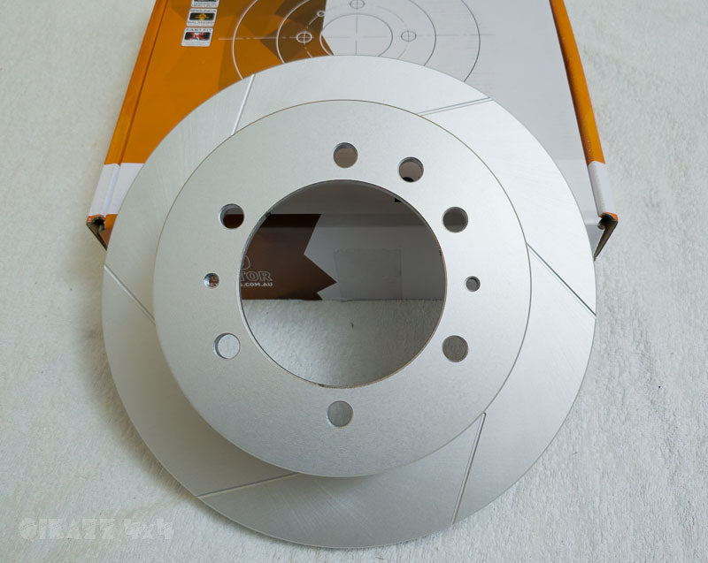 Protex 4wd Rear Slotted Disc Rotor Left Hand Side for Nissan Patrol GU Y61 | Protex