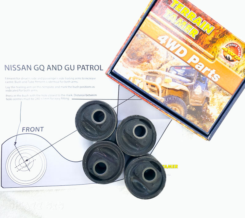 Terrain Tamer Caster Correction Kit to suit GQ & GU Patrol 2.5 deg. 25 to 50mm Lift
