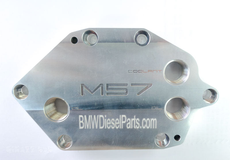 BMW M57 BMW Oil Cooler Delete/Relocation Plate for M57N & M57N2