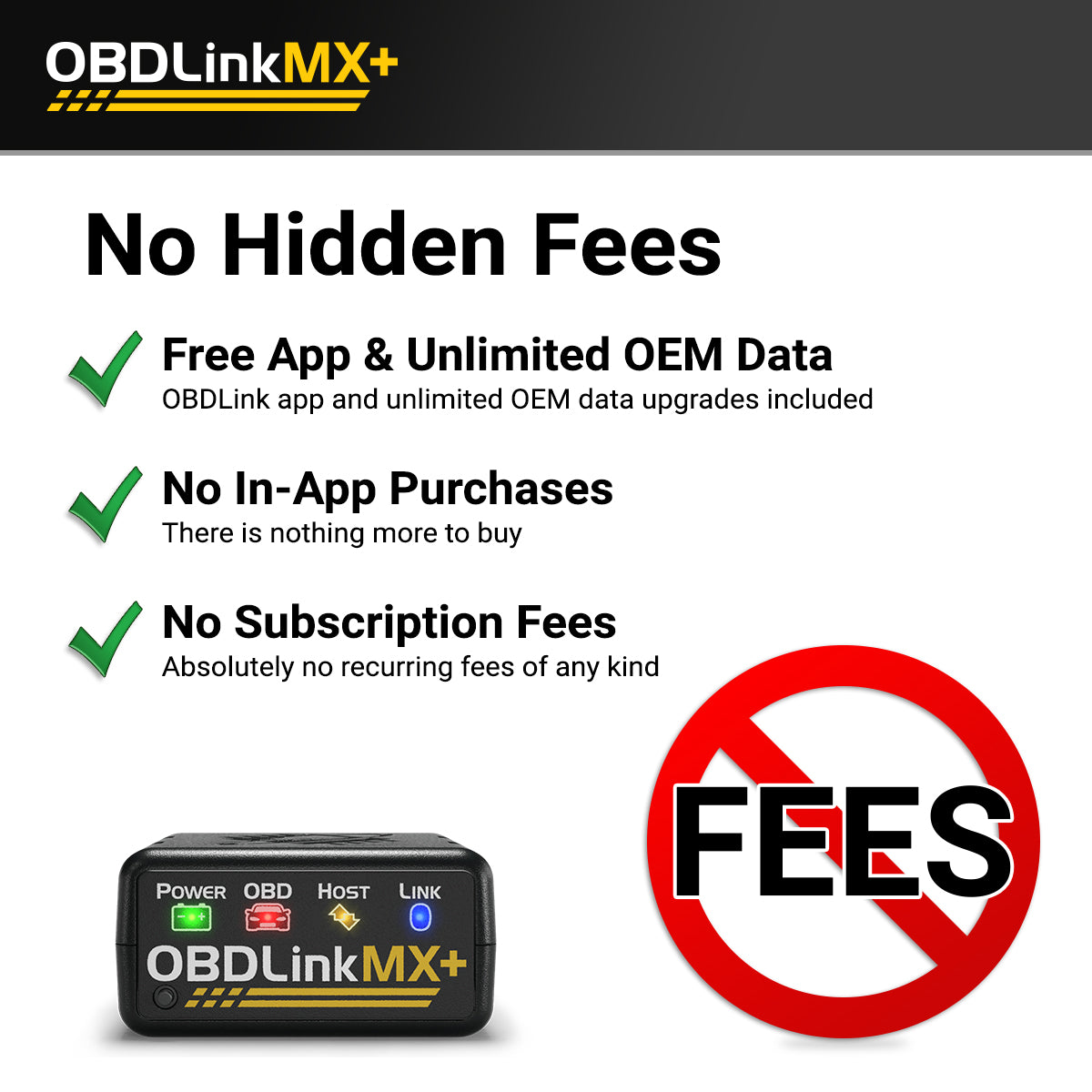 OBDLink MX+ OBD2 Bluetooth Scanner for iPhone, Android, and Windows