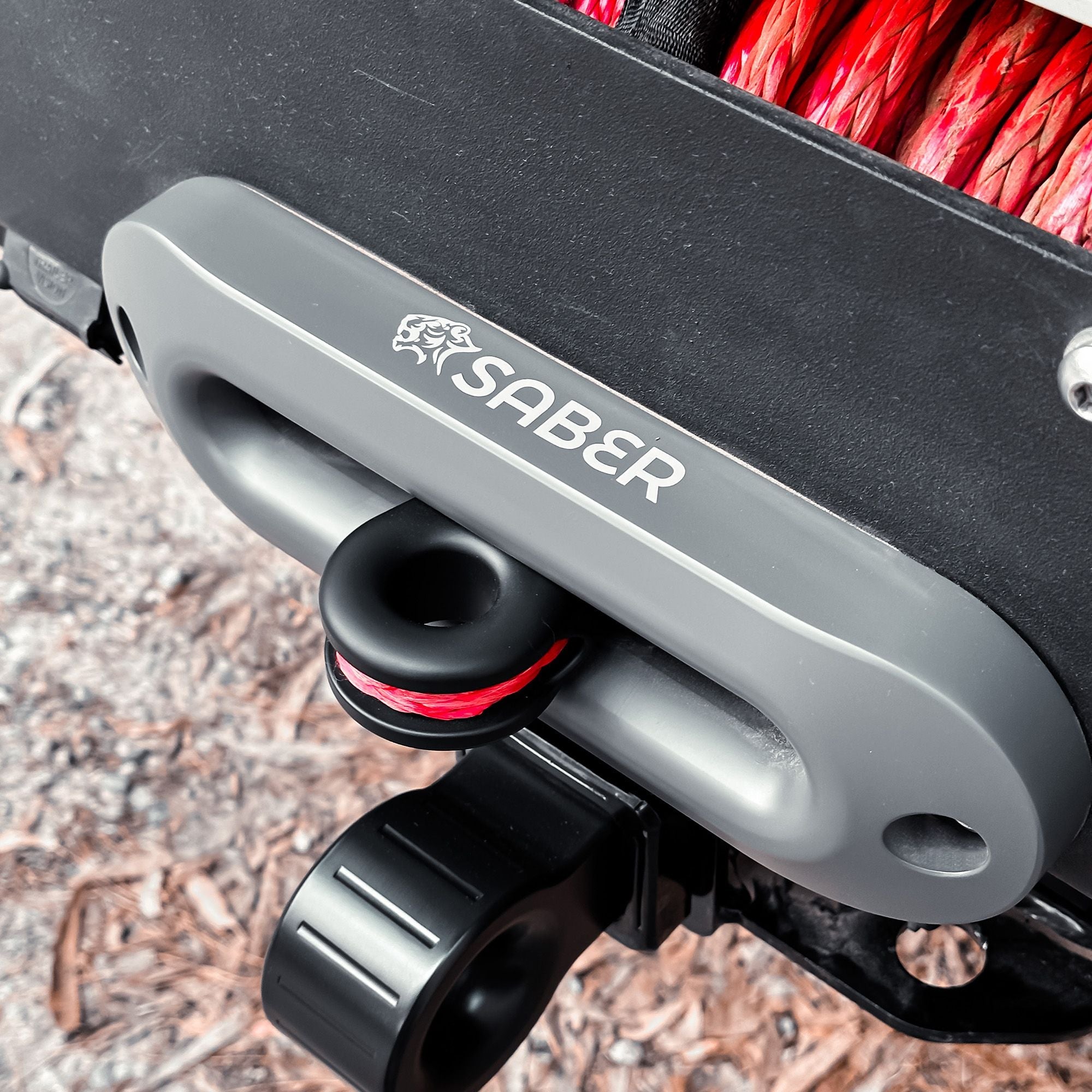 Saber Offroad 6061 Aluminium Spliced Winch Thimble V2 – Cerakote Red *UPDATED DESIGN*