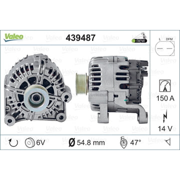 BMW Genuine 150A Alternator for M57N & X3 E83 N2 - Valeo 12317797661