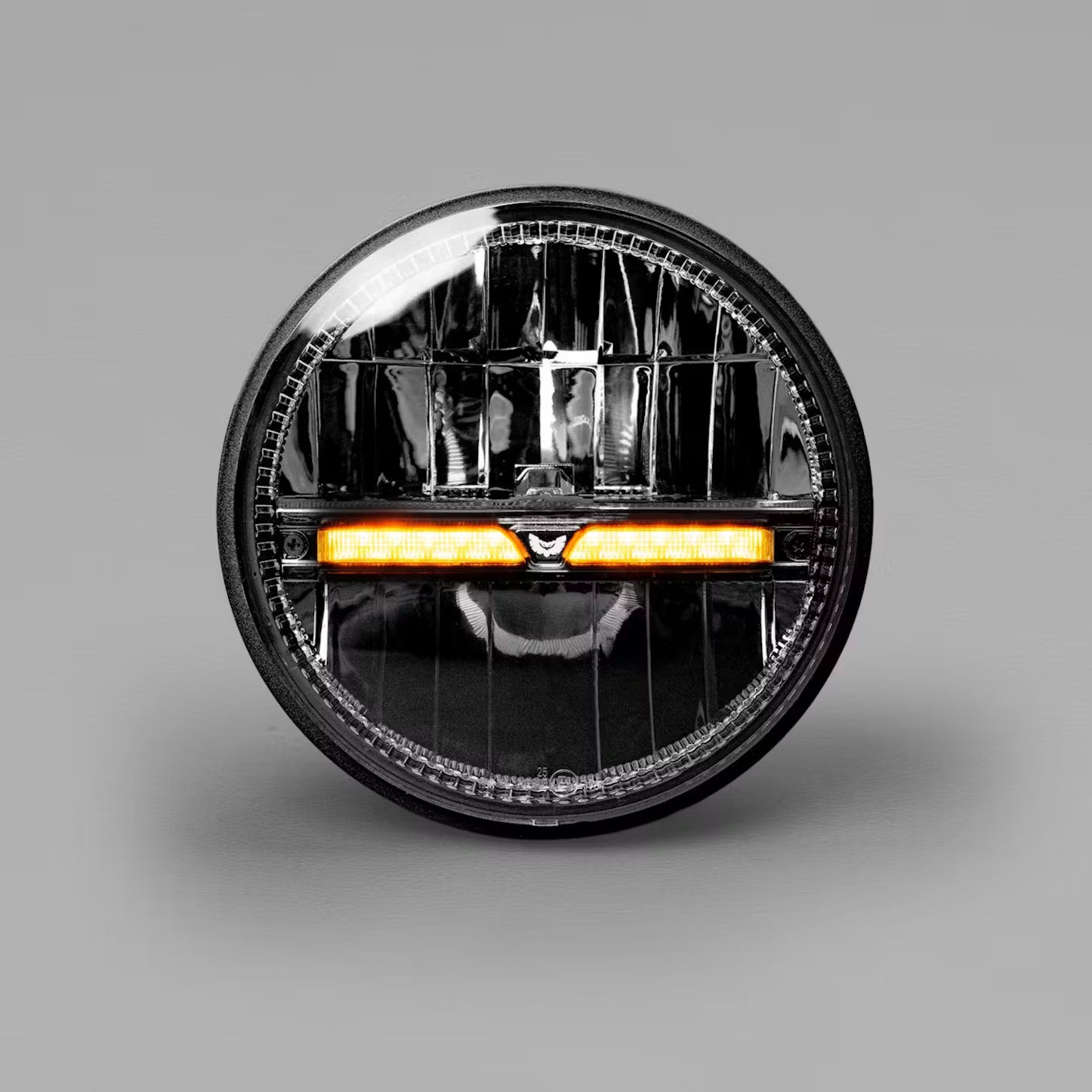 Stedi 7 inch Homage LED Headlight - Black Indicator (5700K)