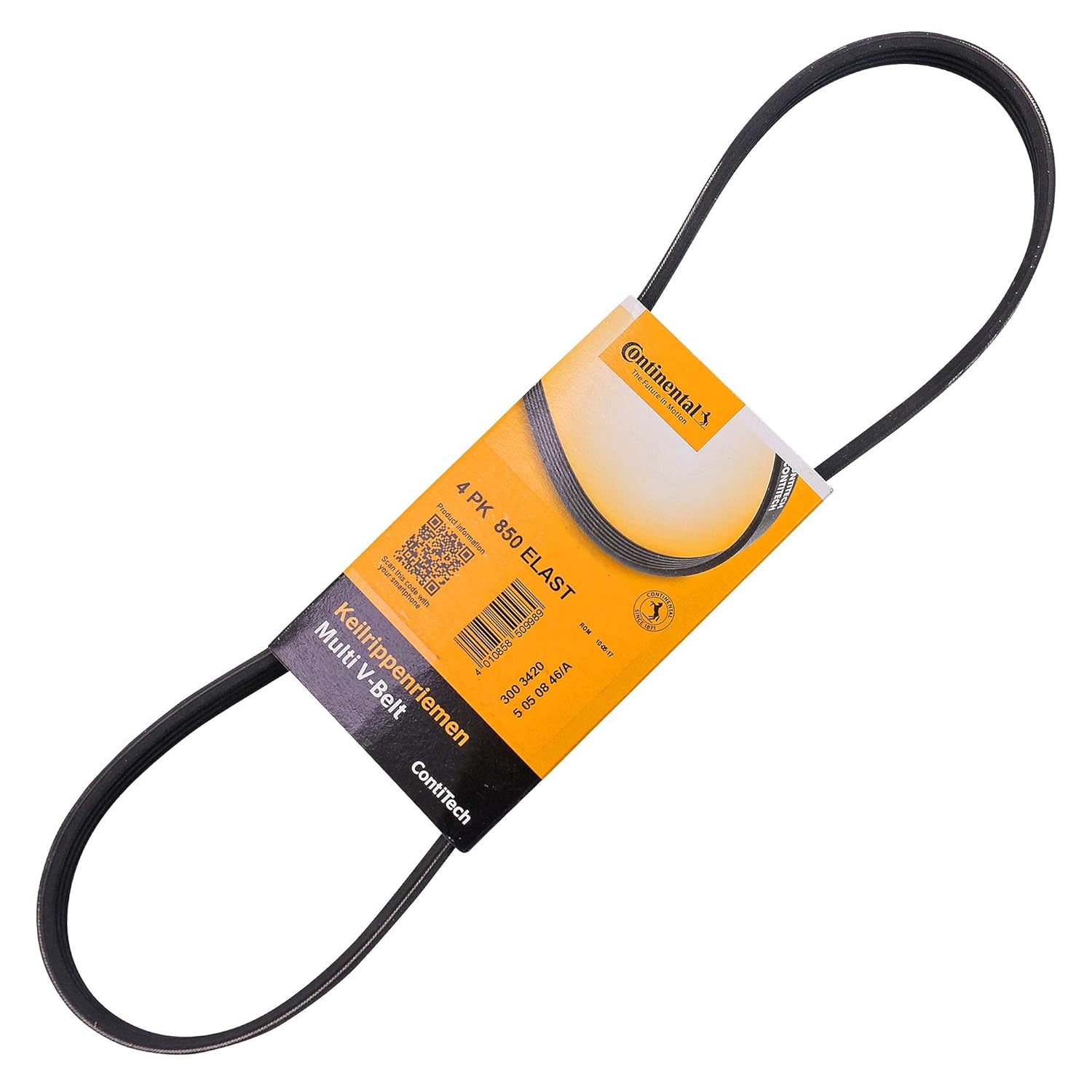 BMW Airconditioning Belt for 5' Series M57N & M57N2 4PK850 ELAST - Continental 64557793608 (4PK X 830)