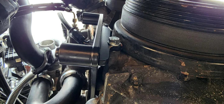 Kingpin Fab M57 Conversion AC Bracket / Relocation Bracket