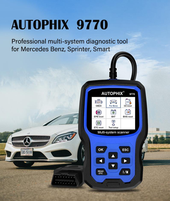 Autophix 9770 Mercedes OBDII Professional Diagnostic Tool | Autophix