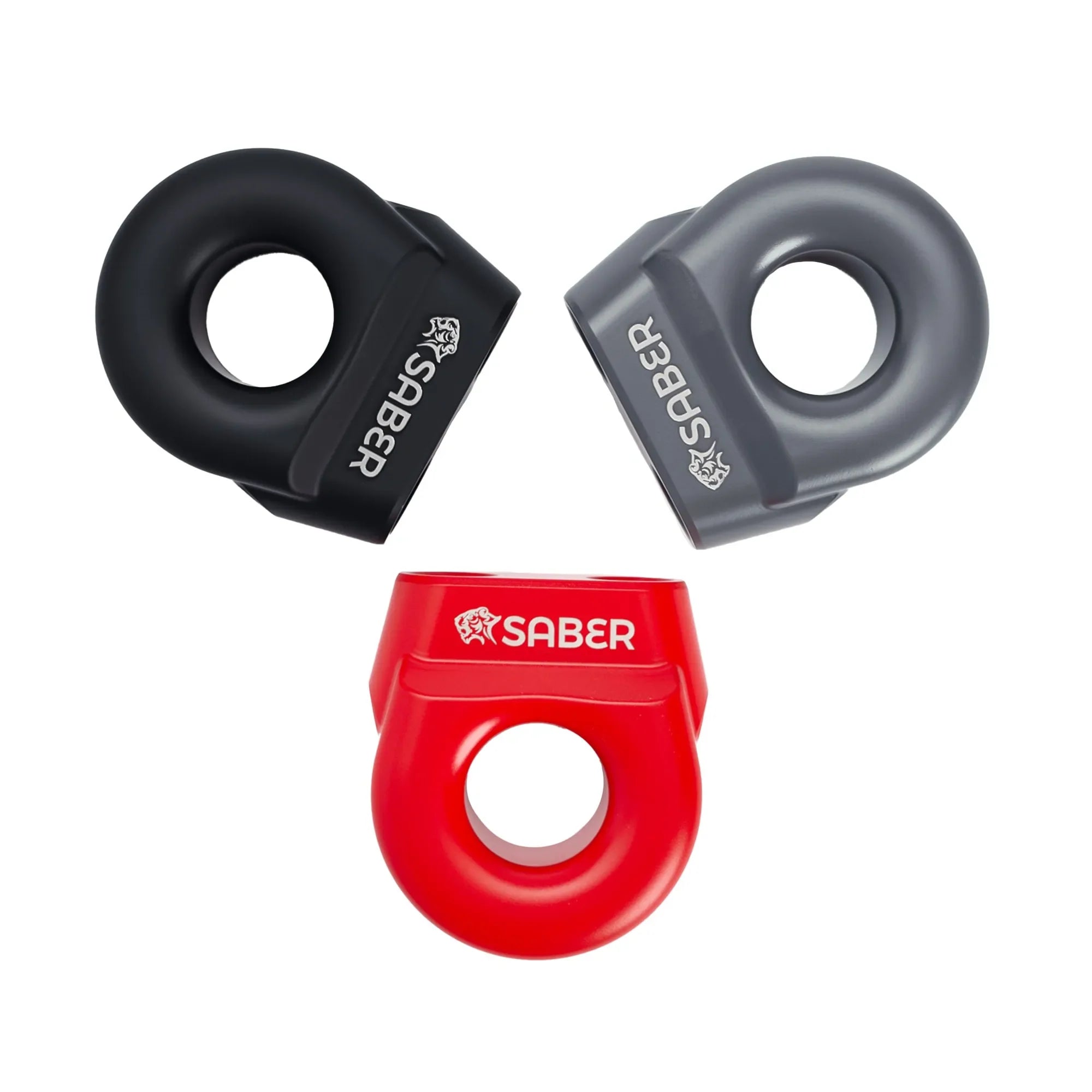 Saber Offroad 6061 Aluminium Spliced Winch Thimble V2 – Cerakote Red *UPDATED DESIGN*