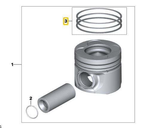 BMW Repair Kit Piston Rings (0) for M57N2 - MAHLE 11257798369