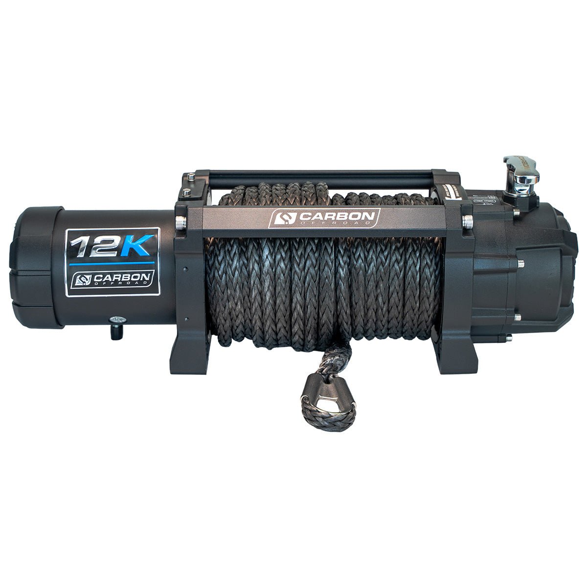Carbon 12K - 12000lb Winch V3X - BYO Hook | Carbon Offroad