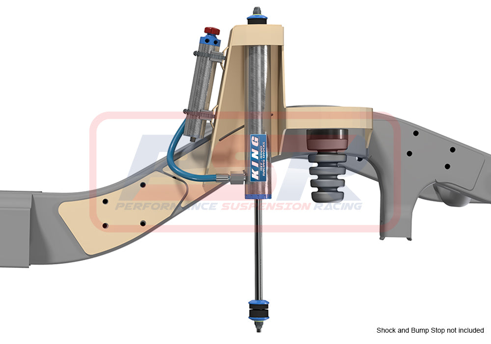PSR Nissan Patrol GQ-GU Front Raised Shock Tower System 75mm (Weld in)(pin shock mounting)