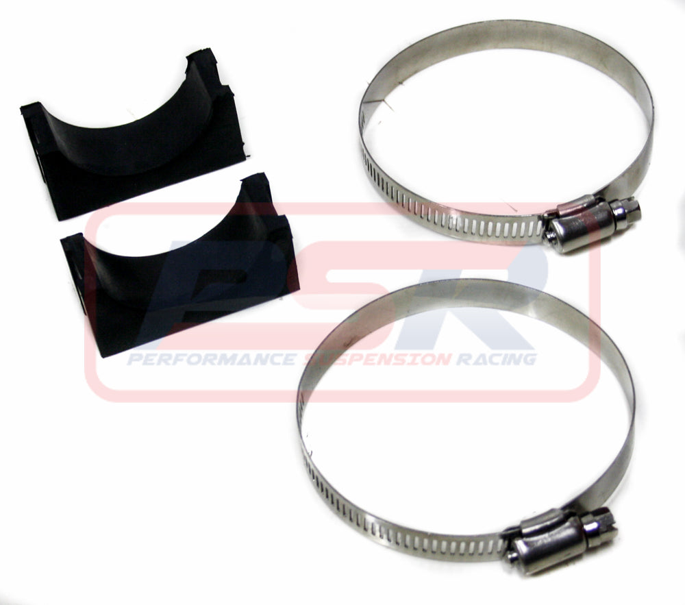 PSR Remote Reservoir Flat Mounting Rubber Mount and Clamp (pack of 2 for 1 resi)