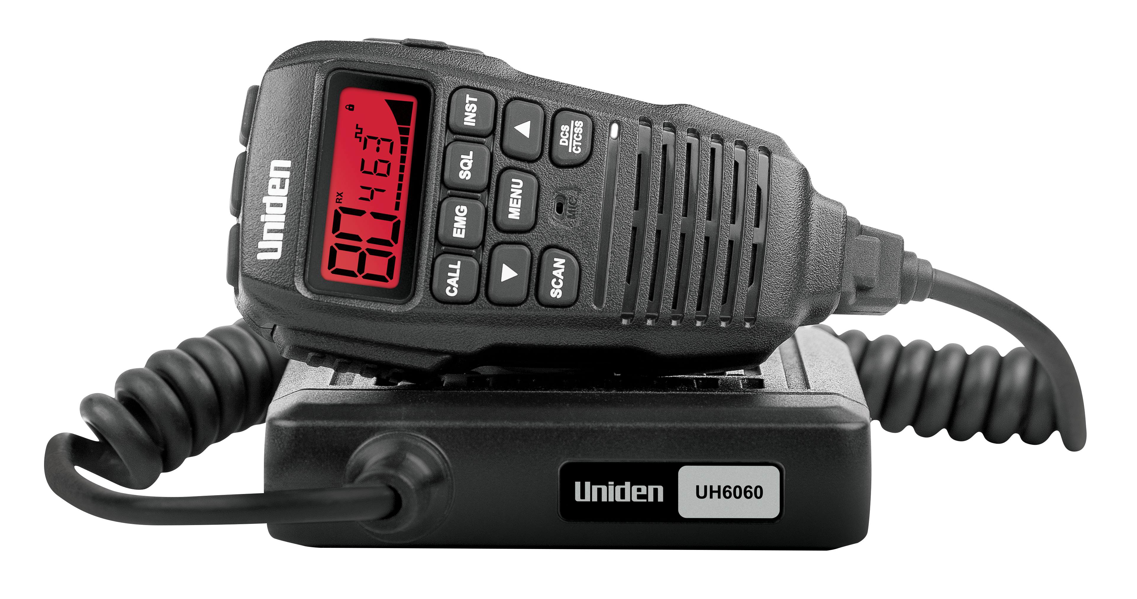 Uniden UH6060 Escape Pack Mini Compact UHF CB Mobile With Remote Speaker Microphone and 6.6dBi Antenna | Uniden