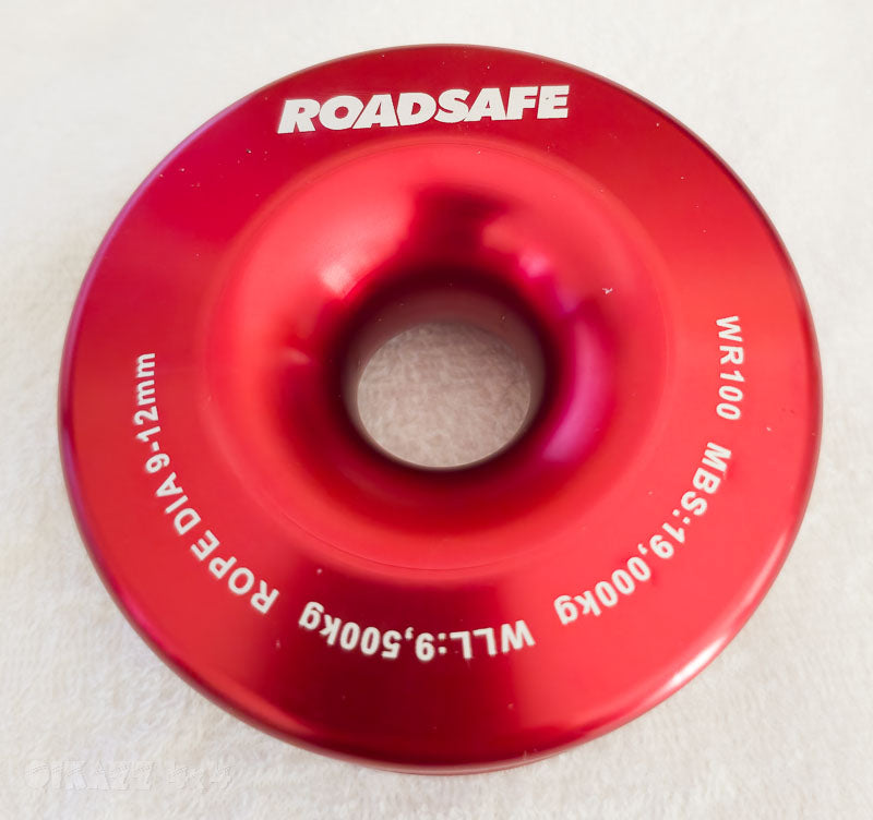 Roadsafe 4wd Recovery Winch Ring 100mm WLL 9,500kg - Red