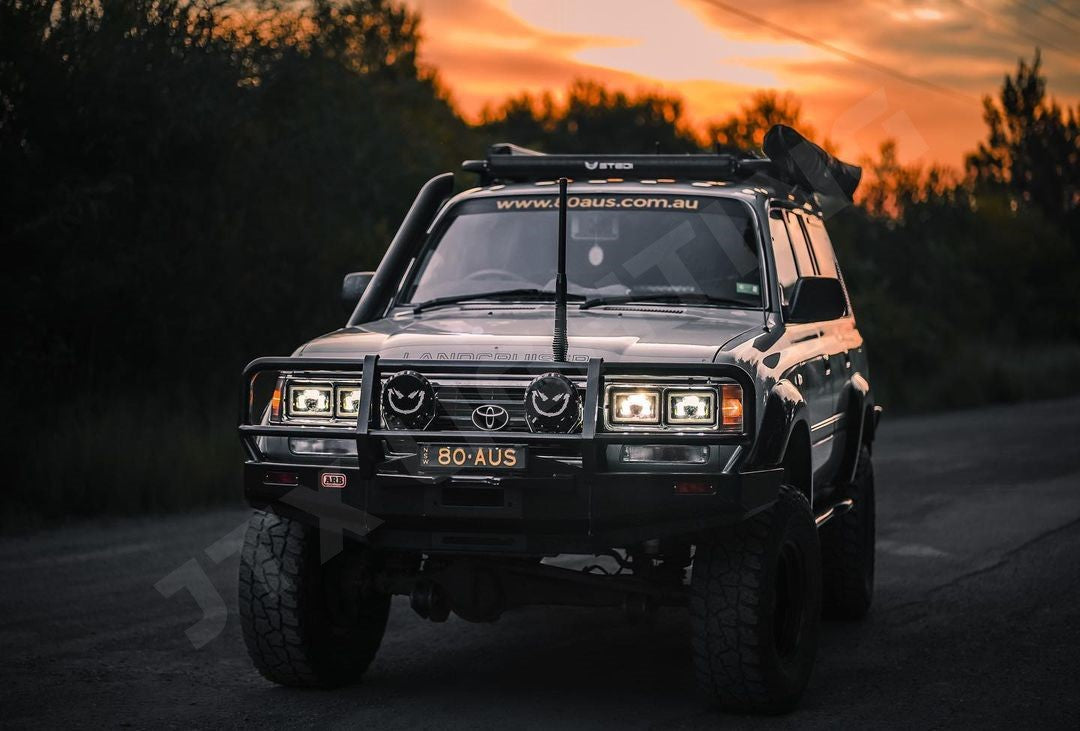 JTX Lighting 4×6″ LED Headlights - 4 Lights for Toyota Landcruiser 80 Series | JTX Lighting