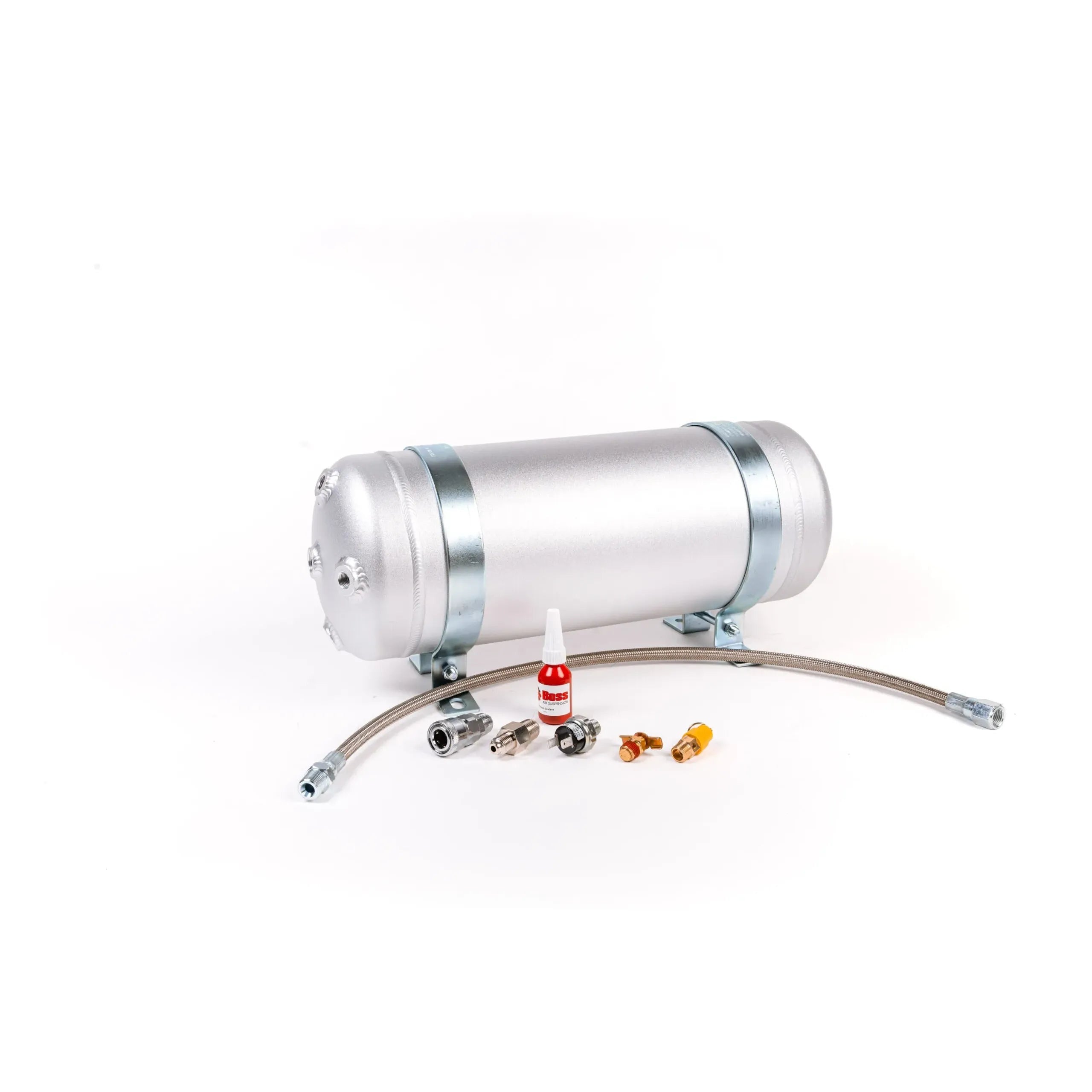 Boss Air Alloy 9 Litre Air Tank with 5 Ports Package