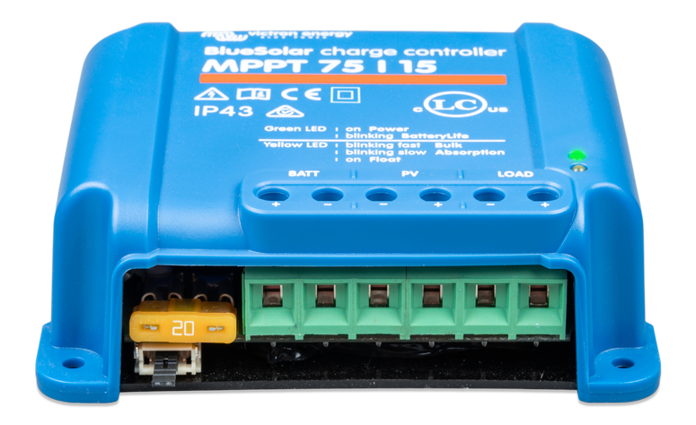 Victron BlueSolar (Non-Bluetooth) MPPT 75/15 (12/24V-15A) Solar Charge Controller | Victron Energy