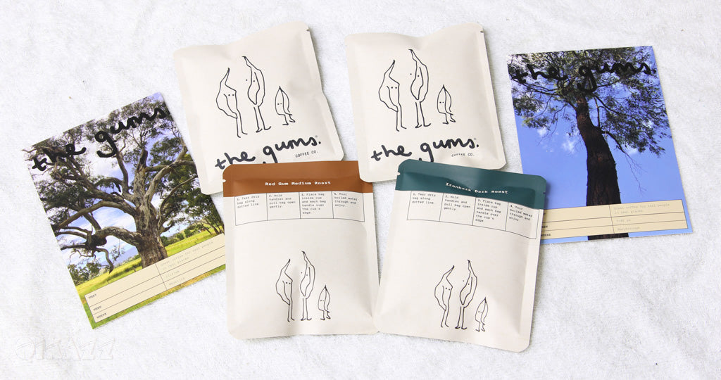 The Gums Coffee 10 Pack Drip Filters Ironbark Dark Roast | The Gums Coffee