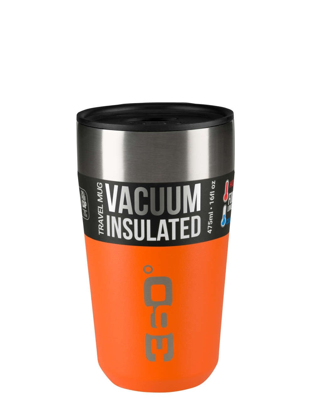 360 Degrees Vacuum Insulated Stainless Travel Mug - Large Size - Pumpkin | 360 Degrees