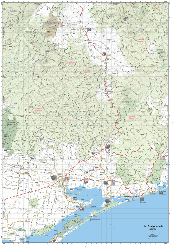 Hema The Victorian High Country - South Eastern Map 1st Edition | Hema
