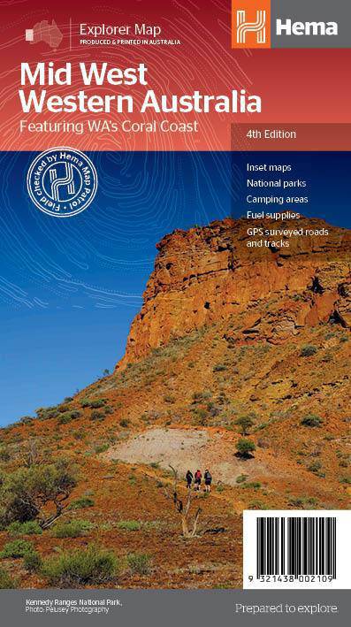 Hema Mid West Western Australia Map 4th Edition | Hema