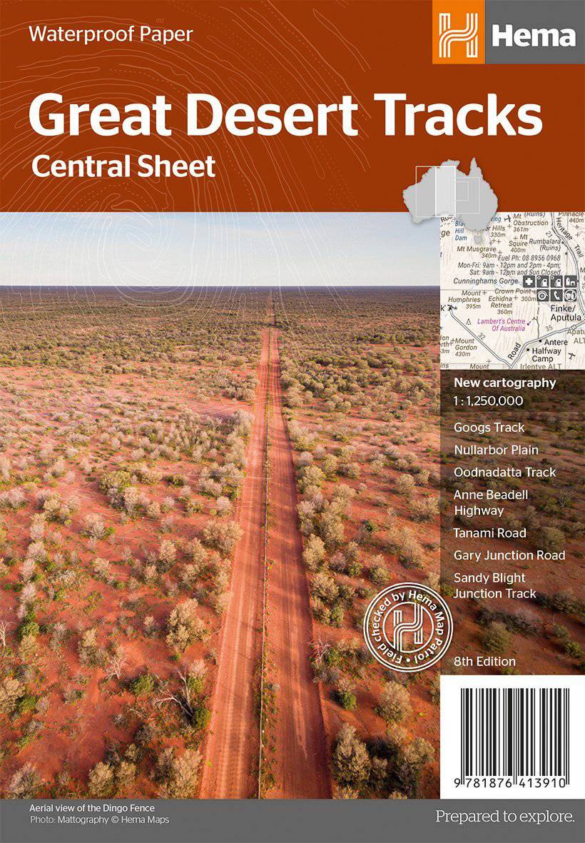 Hema Great Desert Tracks Central Sheet | Hema