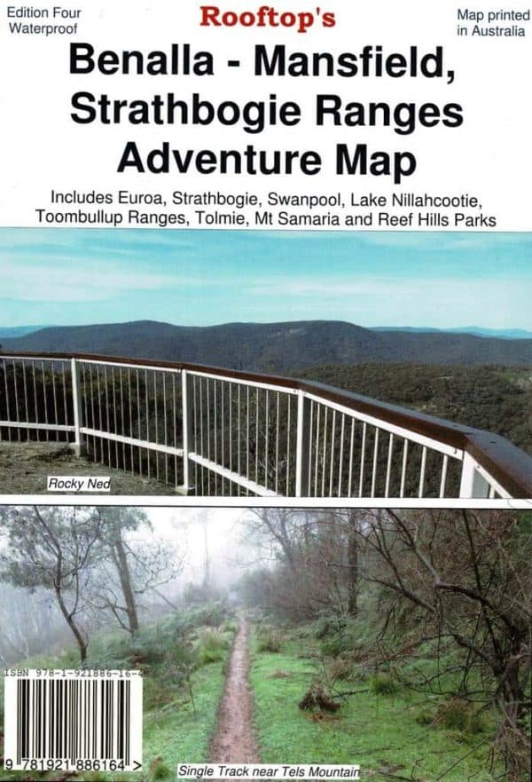 Rooftop's Benalla/Mansfield Map - Strathbogie Ranges on Reverse | Rooftop