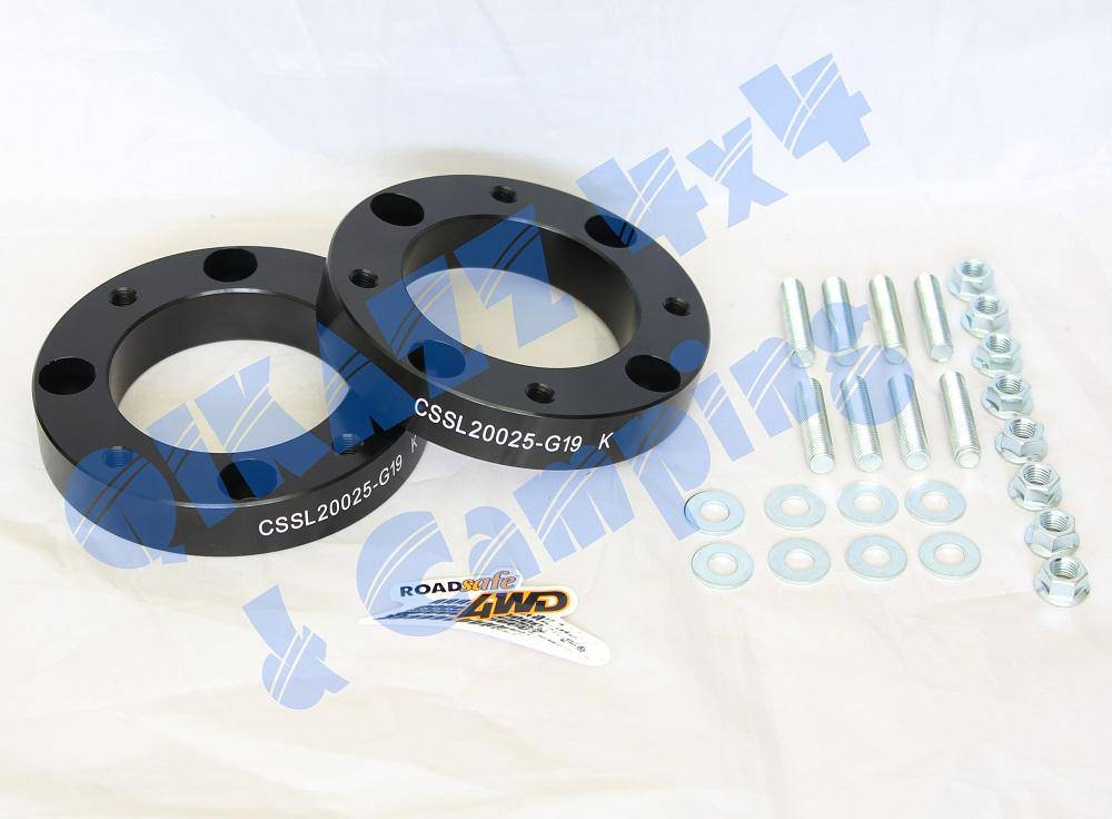 Front Coil Strut Spacers For Toyota Landcruiser 200 Series – 35mm Spacers Give 50mm Lift, Heavy Duty Kit