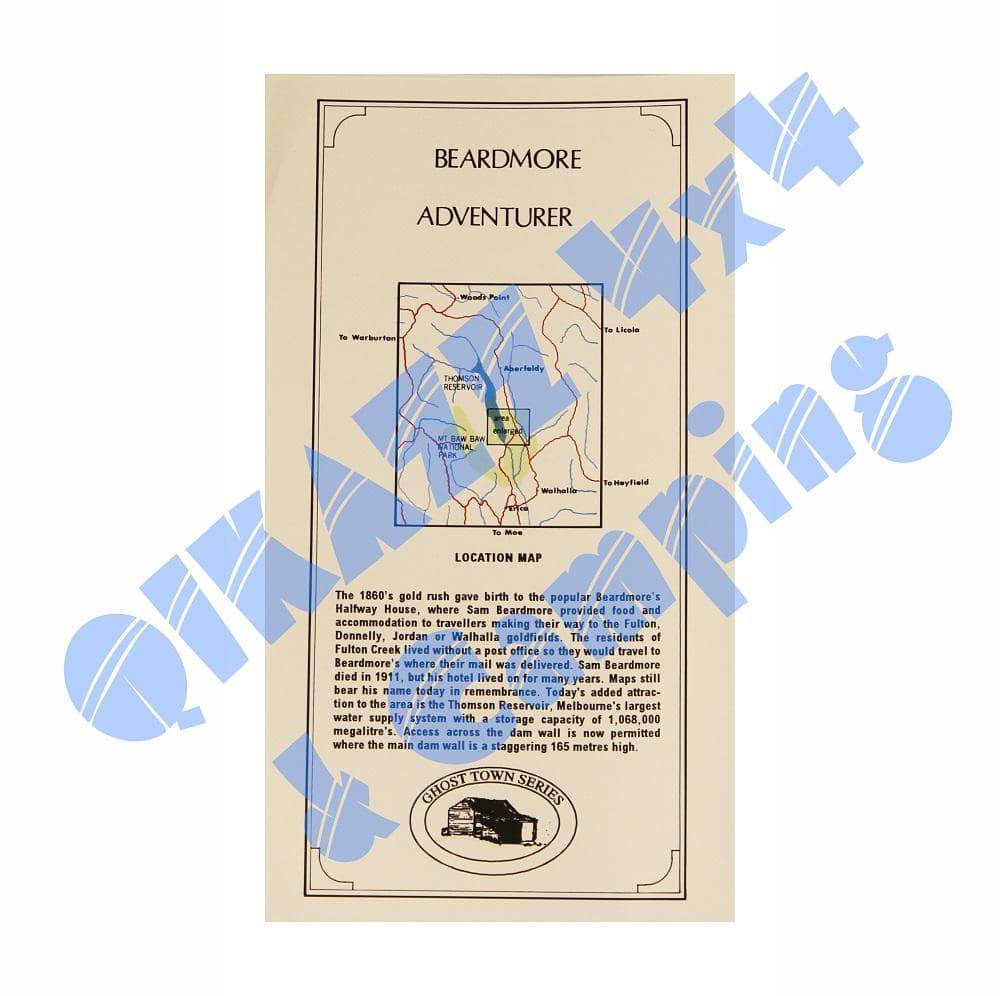 Adventurer Maps - Beardmore - The Ghost Town Series | Adventurer Maps