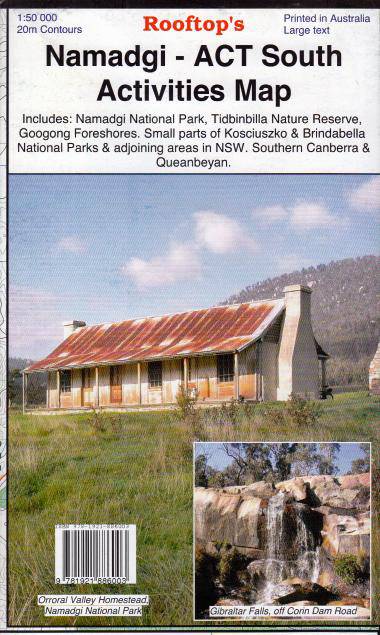 Rooftop's Namadgi - ACT South Activities Map | Rooftop
