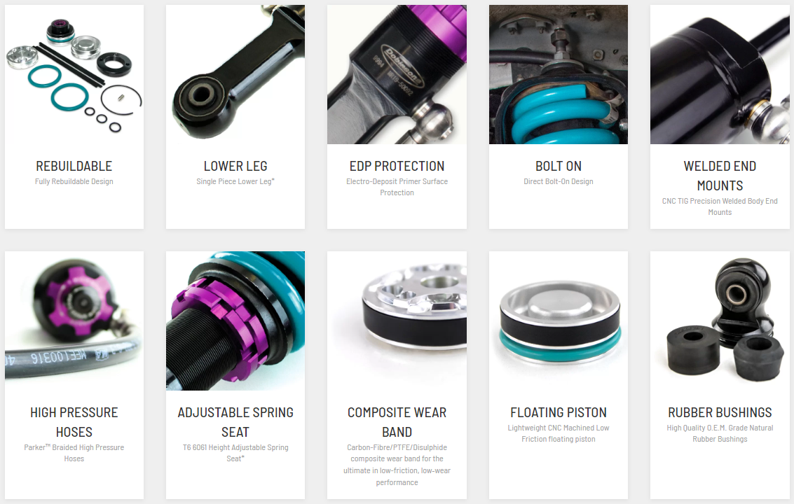 Dobinsons MRA 3-Way Adjustable Remote Reservoir Shock Absorber for Nissan Patrol Front 3" | Dobinsons