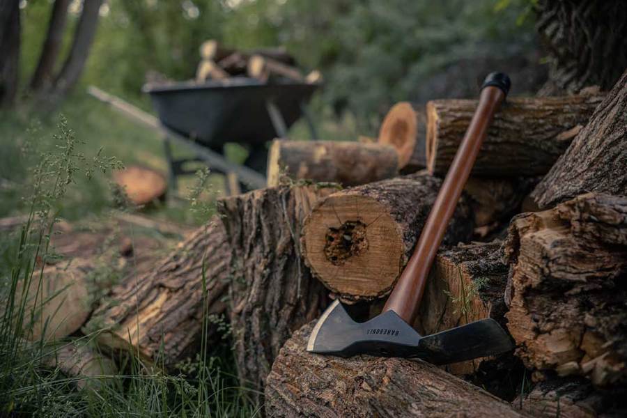 Barebones Pulaski Axe and Waxed Canvas Sheath | Barebones