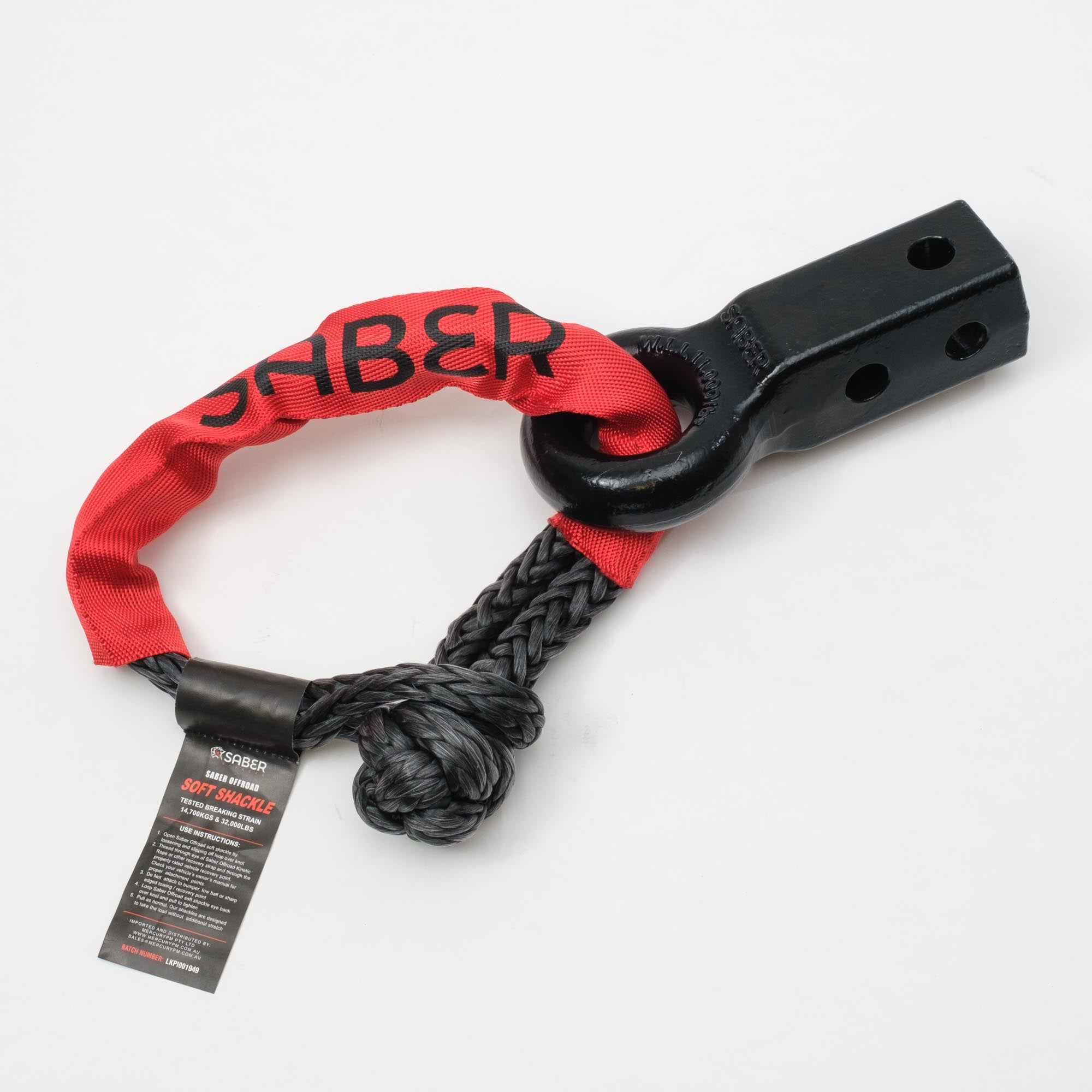 Saber Offroad 18,000kg Soft Shackle with Protective Sheath | Saber Offroad