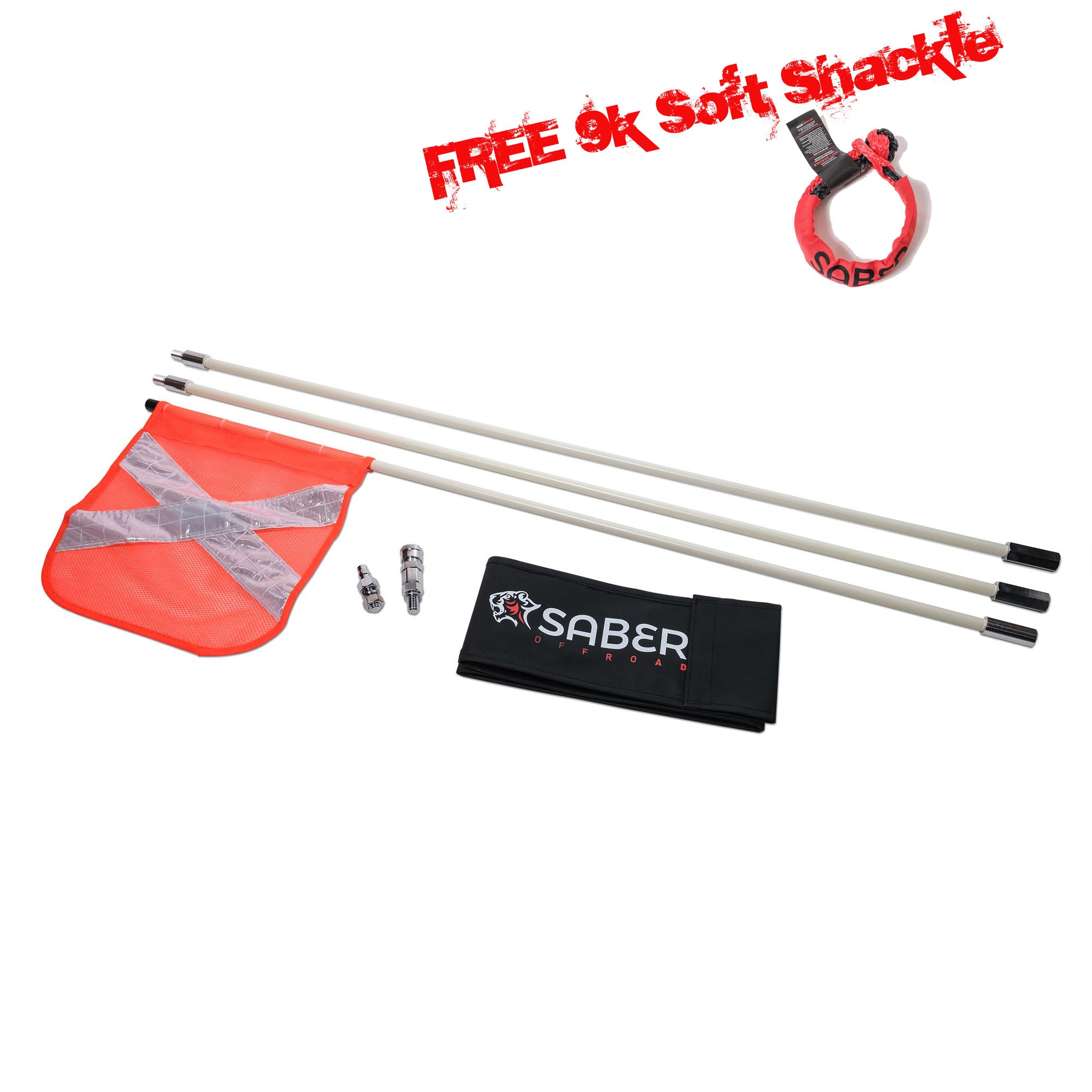 Saber Offroad 3m Sand Flag - Simpson Desert Compliant | Roadsafe