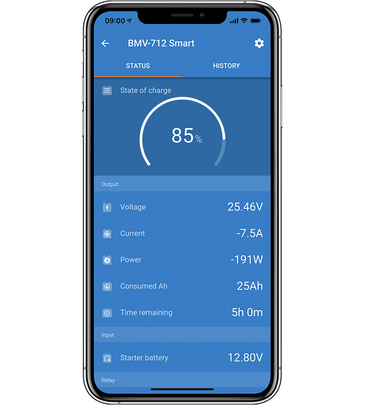 Victron Energy Battery Monitor Kit w/500A Shunt BMV-712 Smart Black | Victron Energy