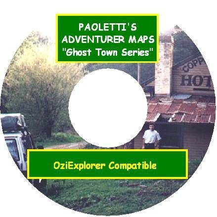Adventurer Maps - The Ghost Town Series - CD Digital Maps Ozi Explorer | Adventurer Maps