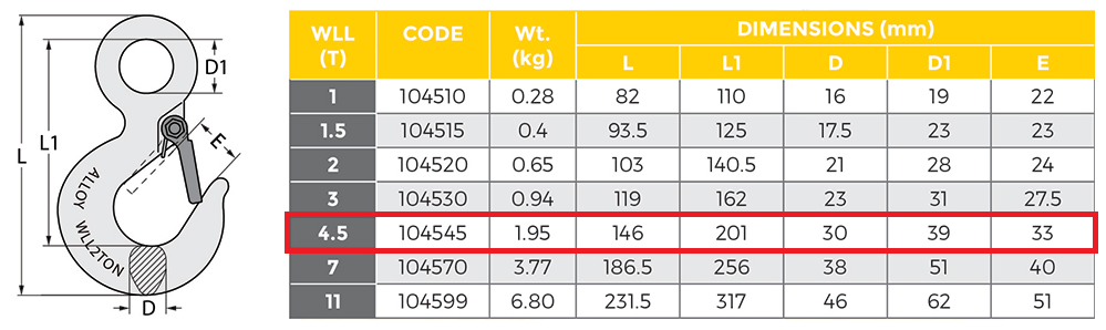 Large Winch Recovery Hook 4.5t | QIKAZZ 4x4 & Camping