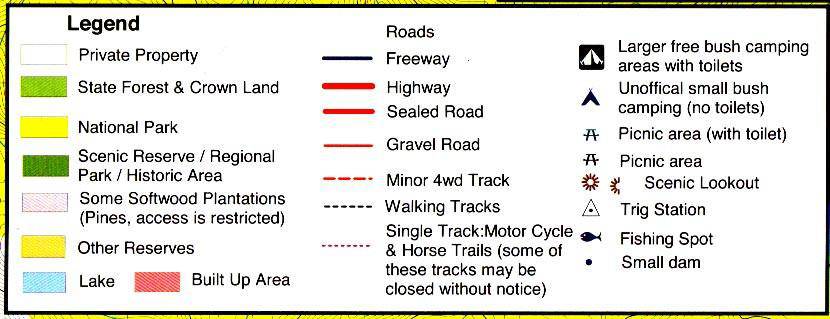 Rooftop's Mt. Disappointment Kinglake Ranges Forest Activities Map | Rooftop