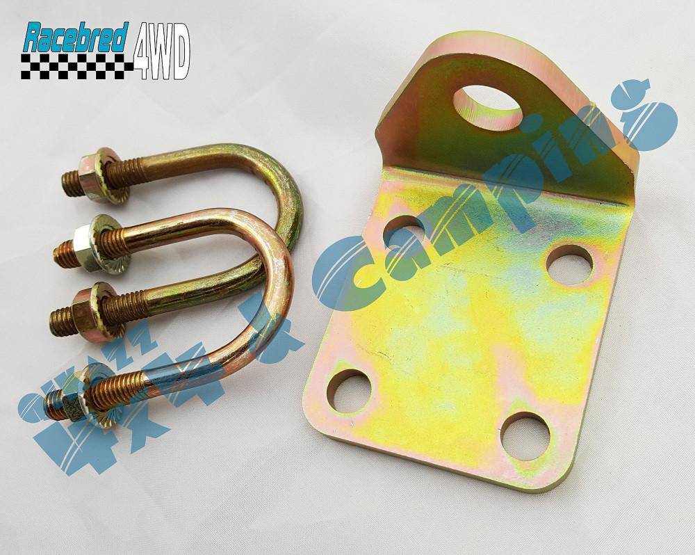 Racebred 4wd Steering Damper / Stabilizer Bracket - Zinc Plated for Nissan Patrol GQ / GU | Racebred 4wd