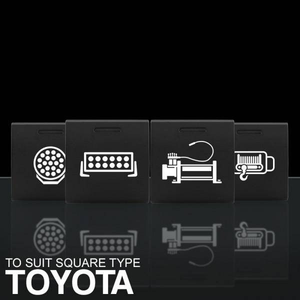 Stedi Switch - Work Lights - Square Type Push Switch to suit NEW Toyota Prado | Stedi