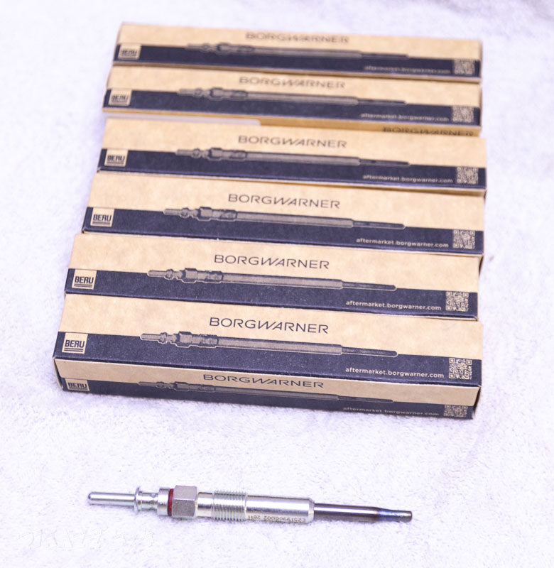 BMW Glow Plug for M57N & M57N2 - BorgWarner (BERU) 12237786869 (Set of 6)
