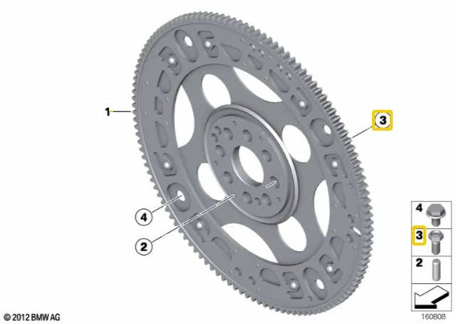Genuine BMW Hex Bot for Flywheel for N57 - BMW 11227797966