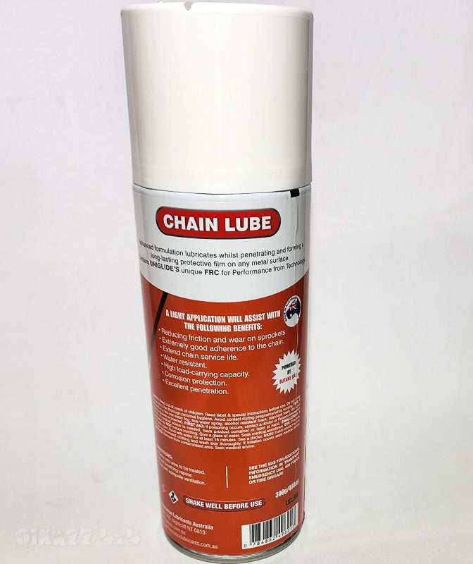 Uniglide Chain Lube - 300g Spray Lubricant