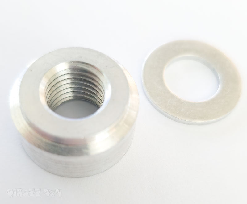 Threaded Sensor Boss Raceworks Aluminium Weld On Boss for Bosch AIT Sensor with M12 x 1.5mm